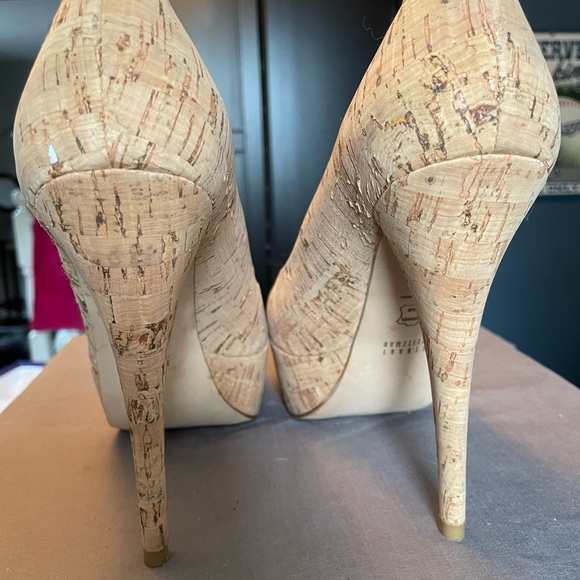 Stuart Weitzman Cork Platform Heels - Picture 3 of 5